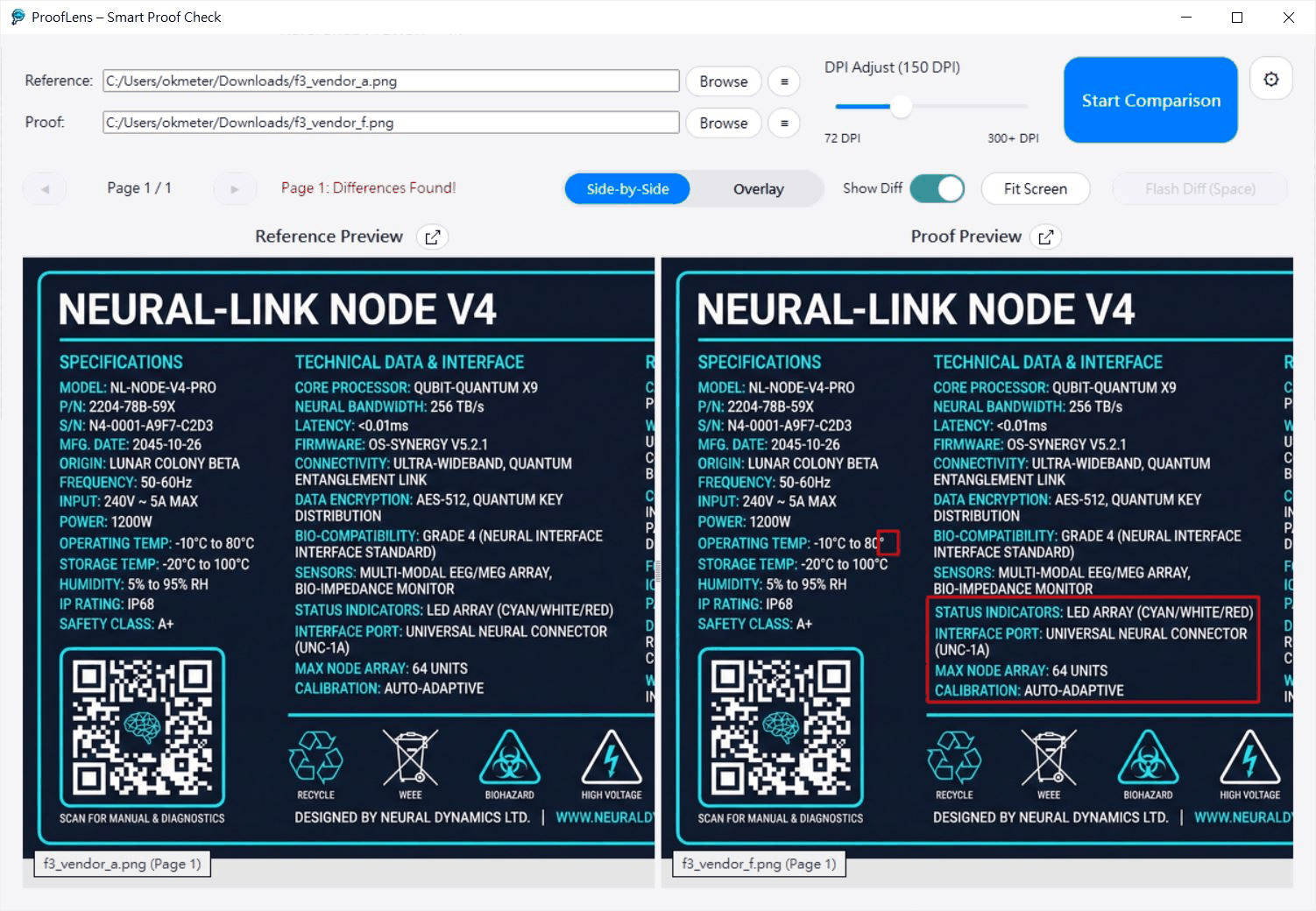 Side-by-Side Red Box Detection